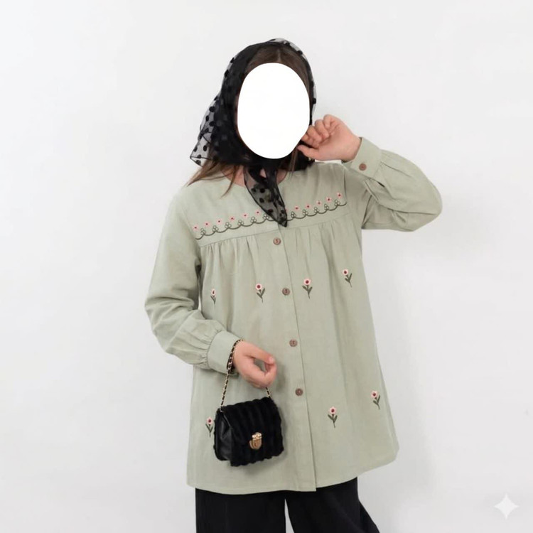 تونیک دخترانه گل بهار